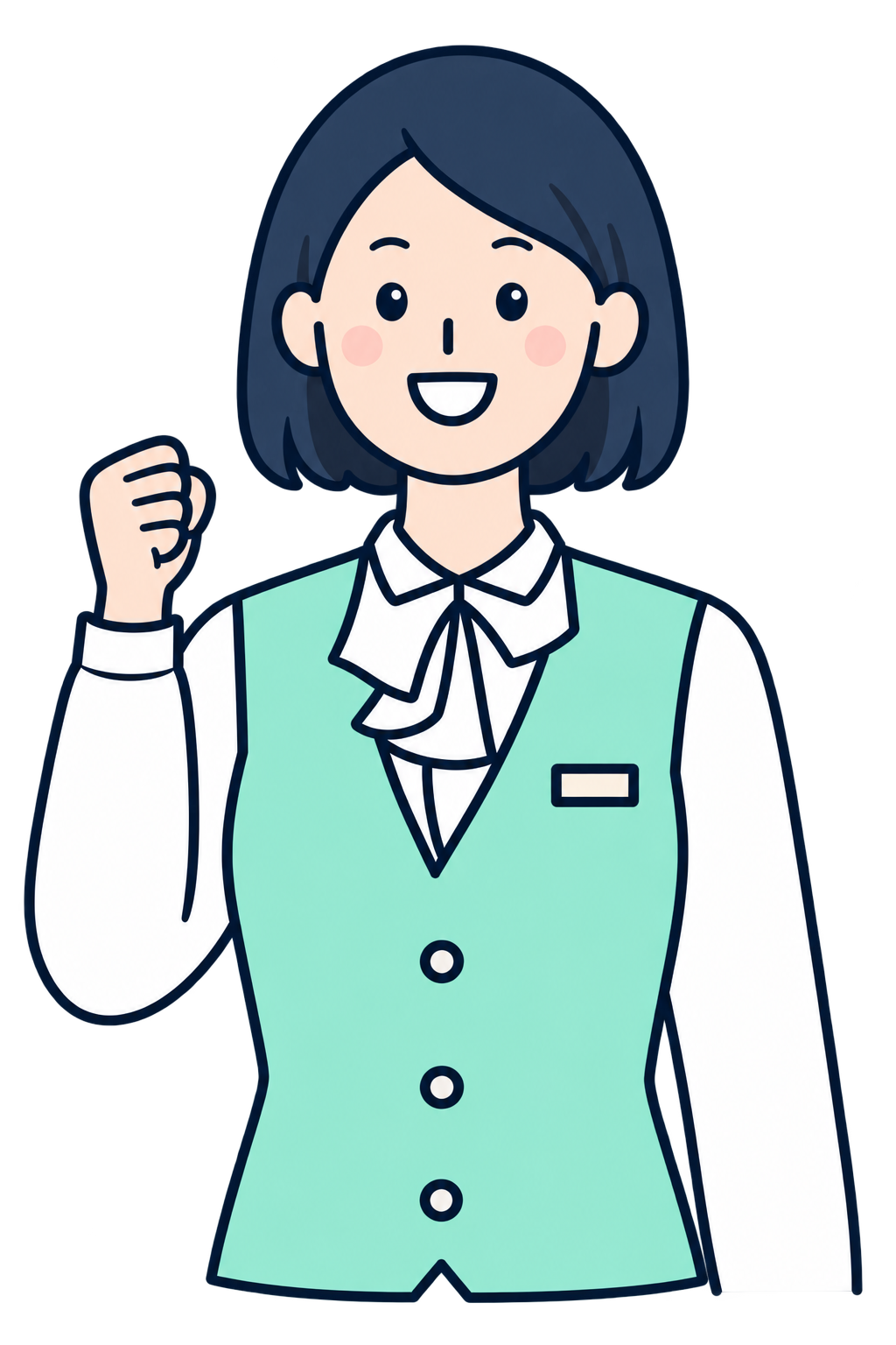 安心して働くスタッフ
